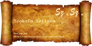 Szokola Szilvia névjegykártya